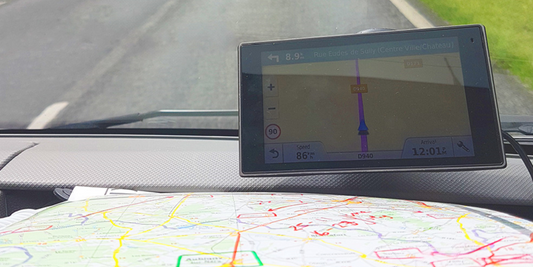 Using Sat Nav whilst driving in France