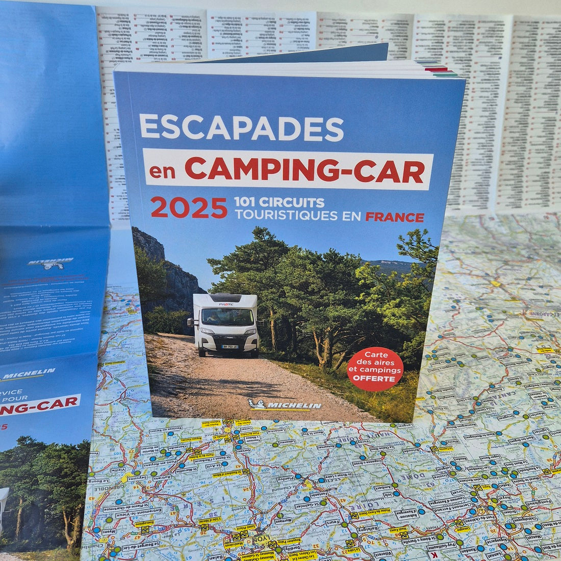 Michelin France Escapades en Camping-Car 2025 9782067265998 map