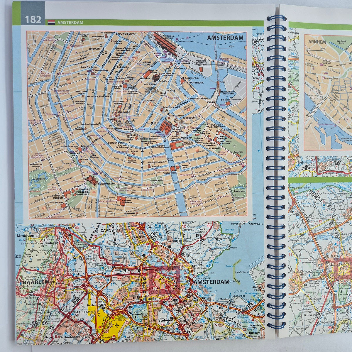Amsterdam city plan 2025 Benelux spiral atlas Michelin ISBN9782067265509
