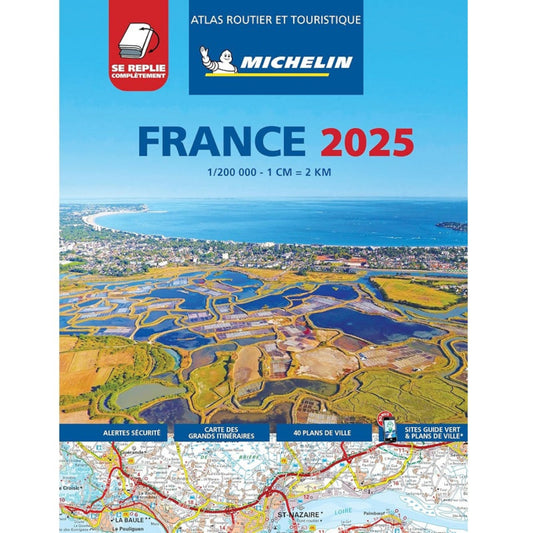2025 Michelin France Tourist Road Atlas ISBN:9782067264991 front cover