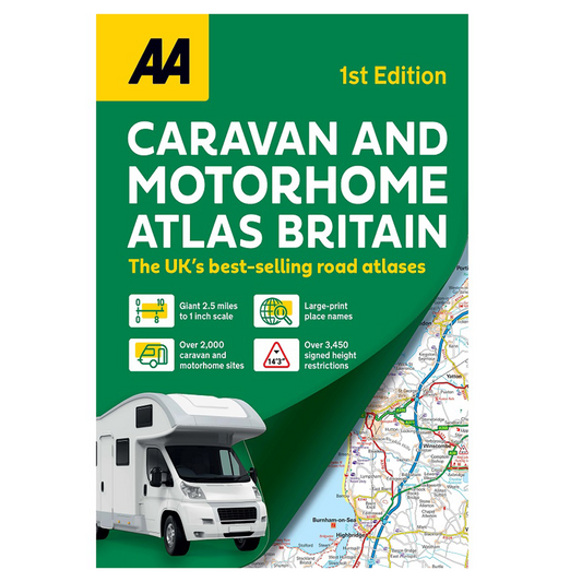 Cover Vicarious AA Britain Caravan and Motorhome Atlas 1st Edition 9780749584160