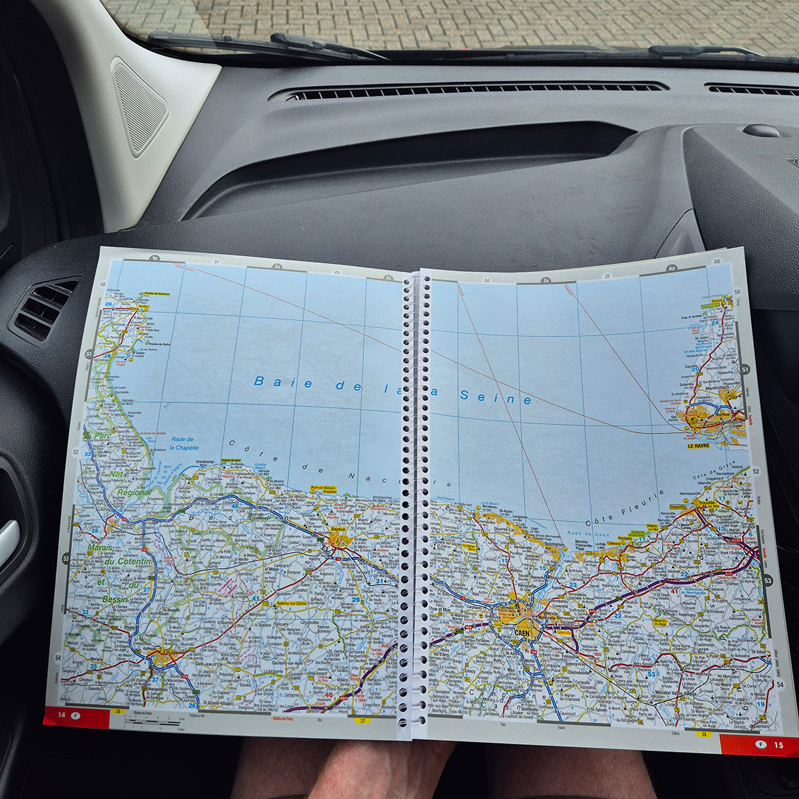AA Easy Read France Atlas 2026 9780749584443 in use