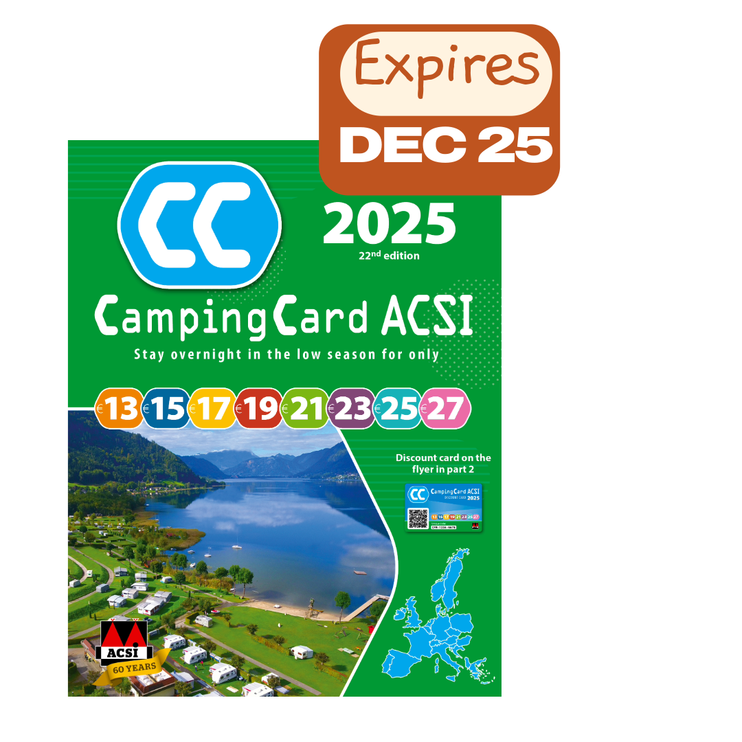 ACSI camping card 2025 discount scheme vicarious books media 9789493182769 front cover