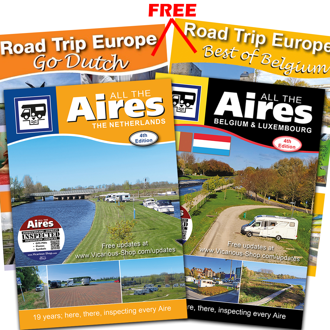 all the aires belgium & luxembourg and all the aires the netherlands combo deal vicarious books media get free road trip europe go dutch and best of belgium