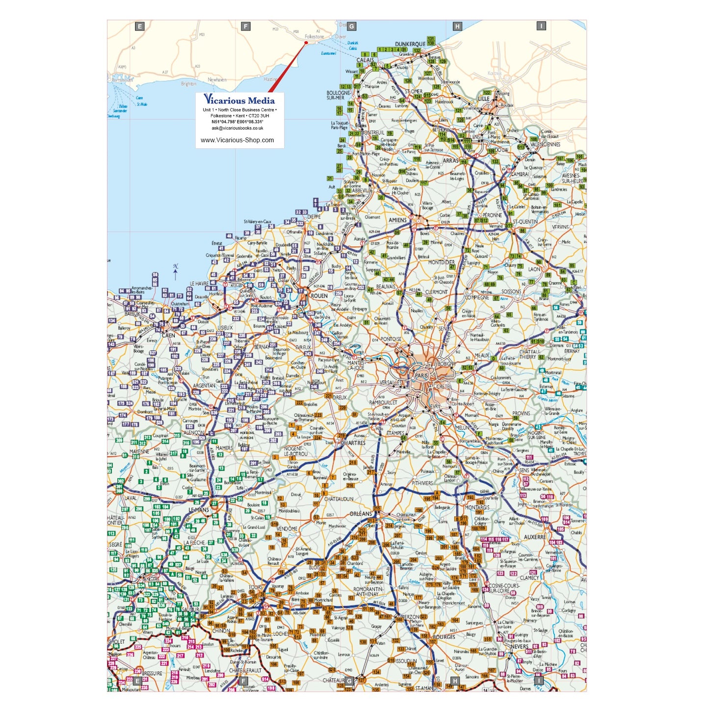 All the aires france vicarious media vicarious books ISBN 9781910664292 aires in france map