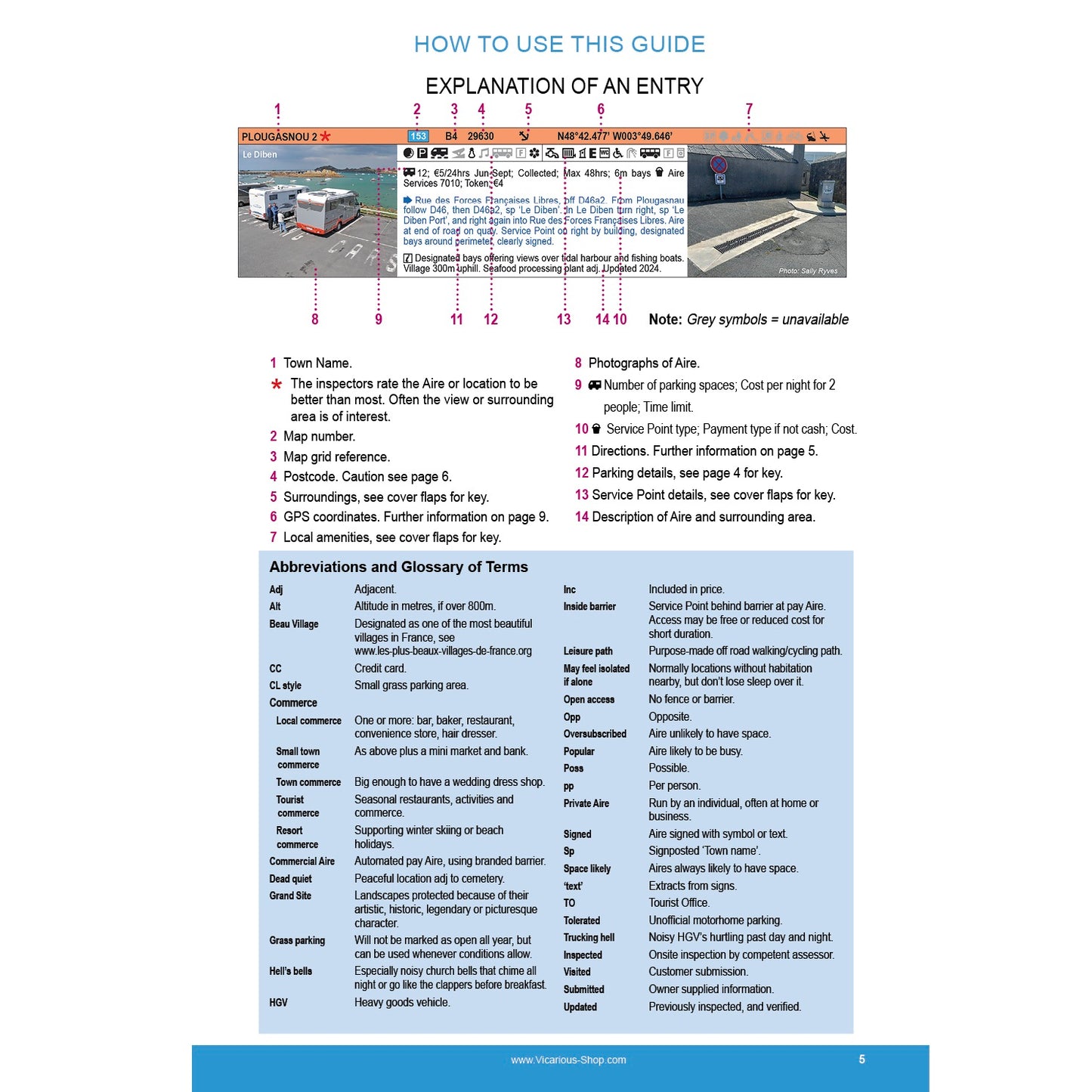 All the aires france vicarious media vicarious books ISBN 9781910664292 how to use this guide explanation of entry