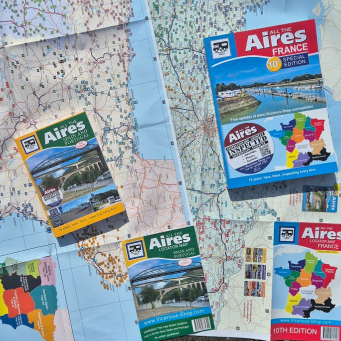 Save when you buy both books All the Aires France 10th, Spain & Portugal 7th together including maps 2025