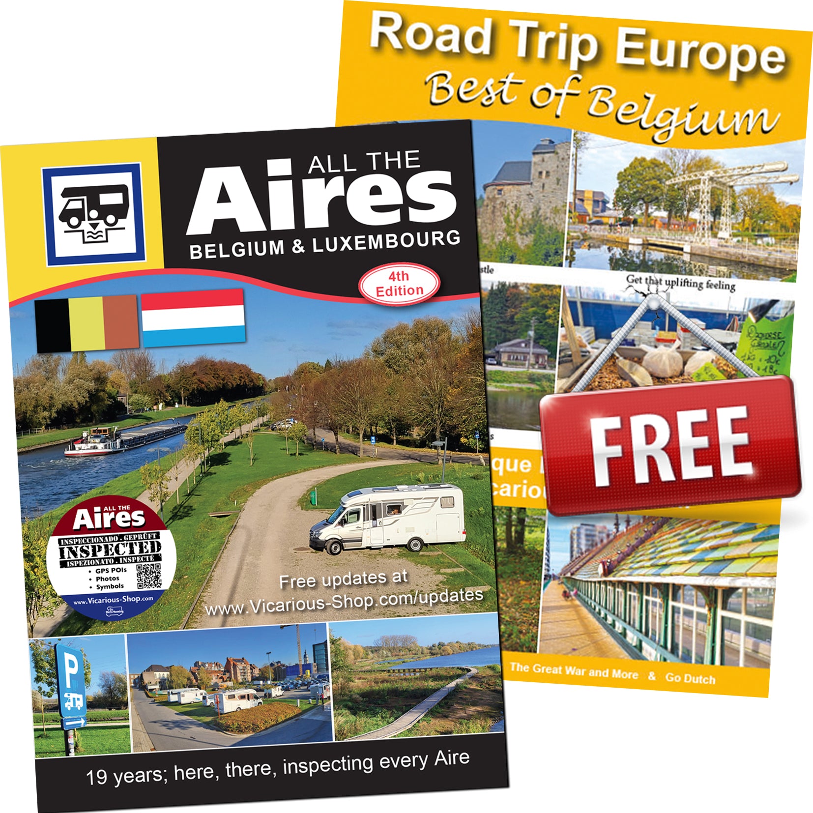 Front cover All the Aires Belgium and Luxembourg and road trip europe best of belgium free IBSN:9781910664230 Vicarious Books Media