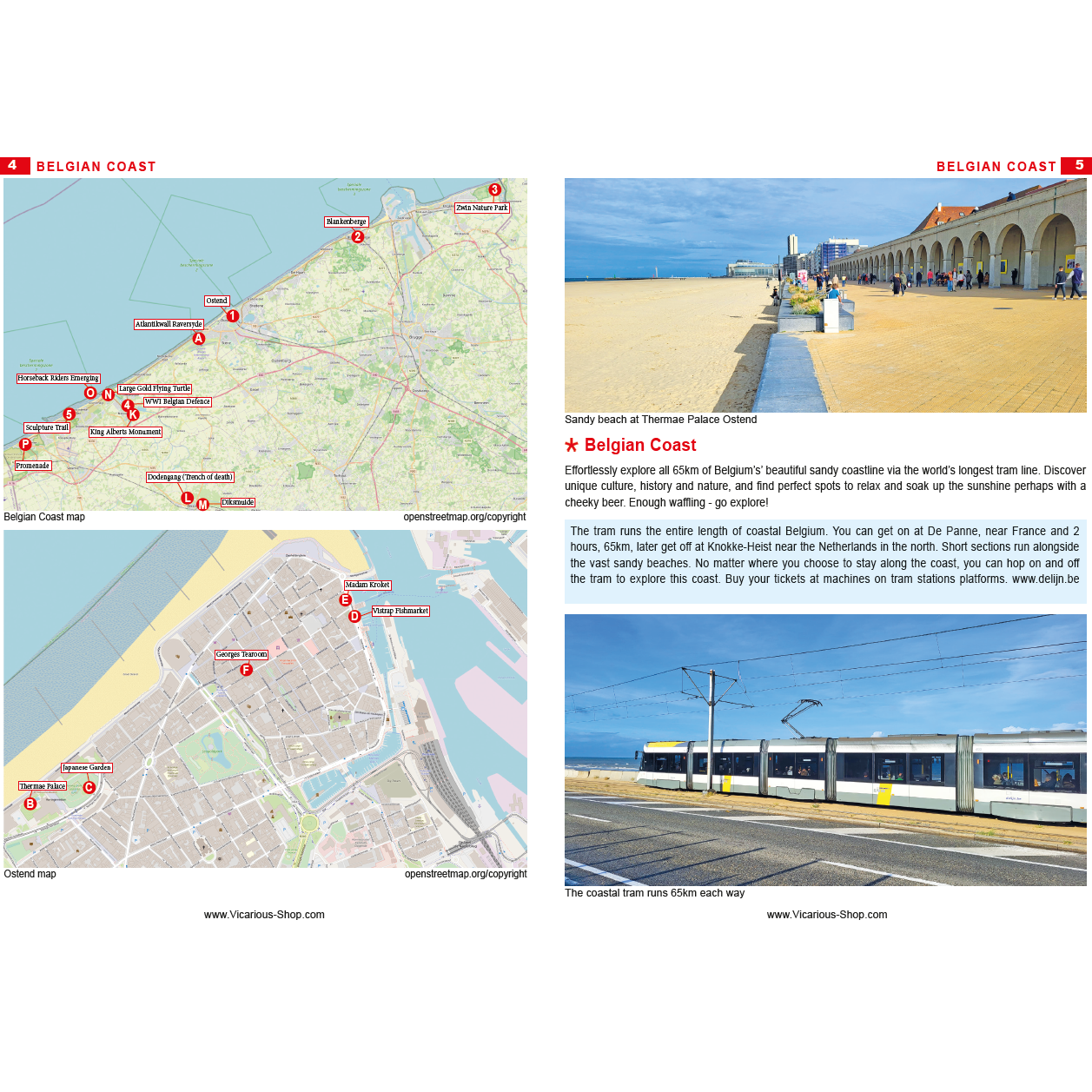 Road Trip Europe: Best of Belgium 9781910664285 belgian coast map