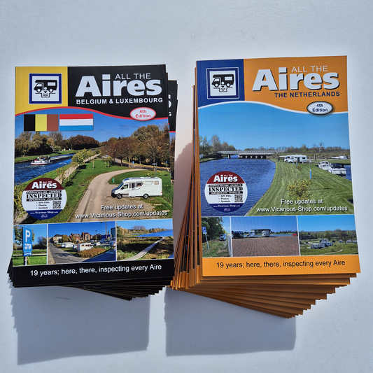 Publisher special offer, buy both books together, All the aires Belgium  Luxembourg plus All the aires the Netherlands,  vicarious books media