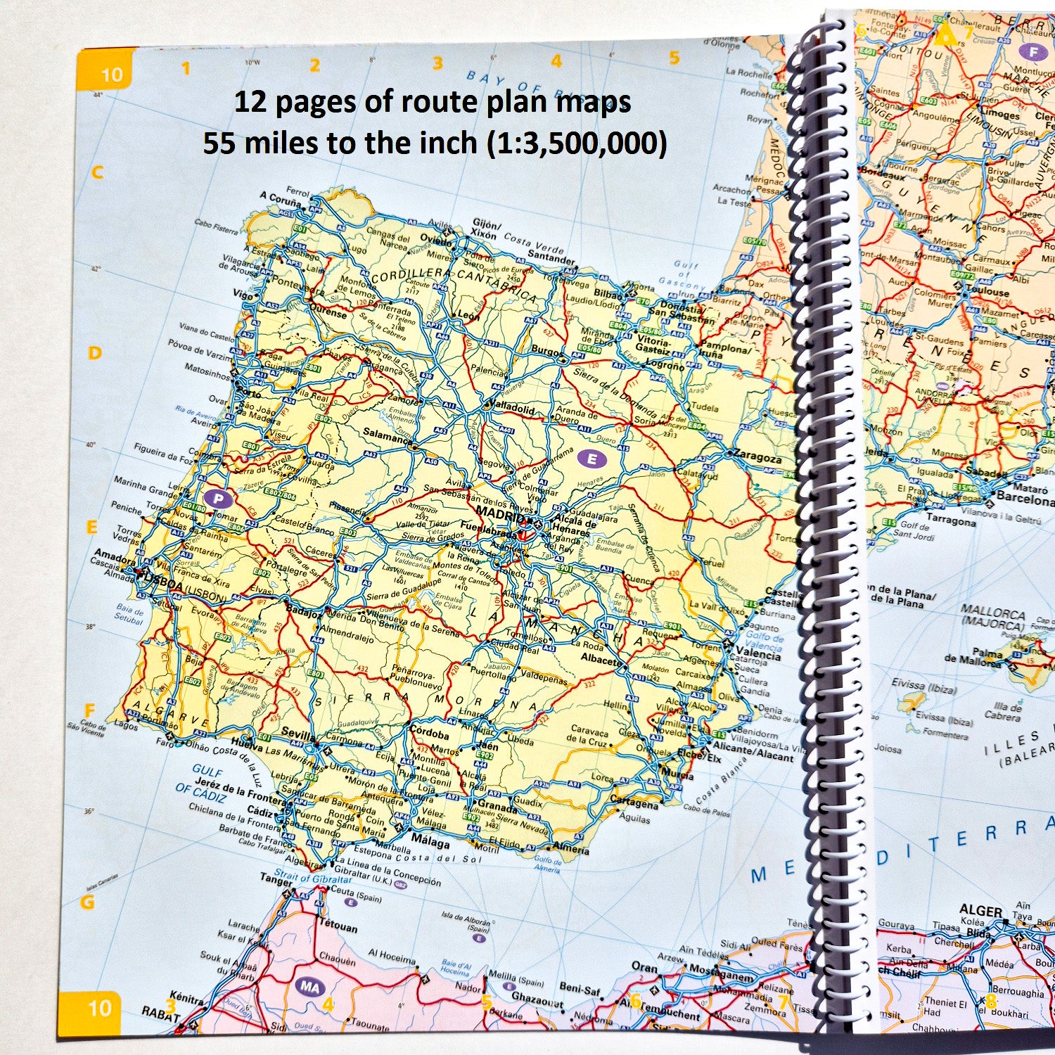 Collins Big Road Atlas Europe 2026 Planing map Spain 9780008716462