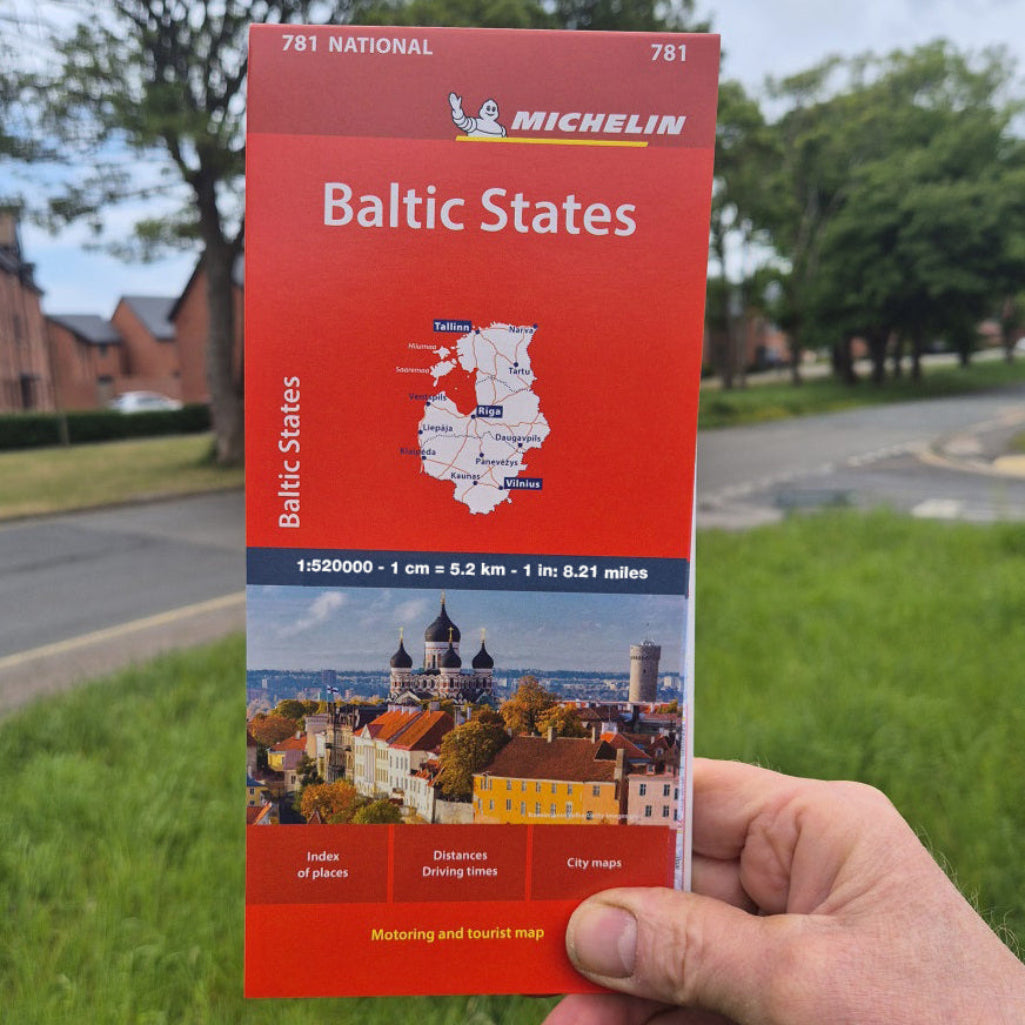 Michelin 729 cover Baltic States Map Estonia Latvia Lithuania shows campsites