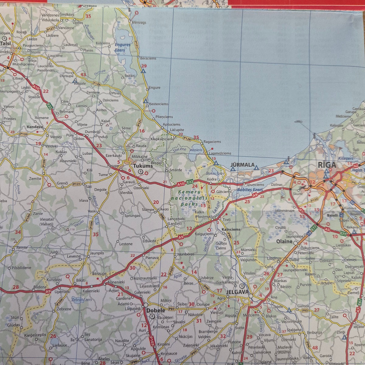 Michelin 729 Baltic States Campsites Riga ISBN:9782067268081