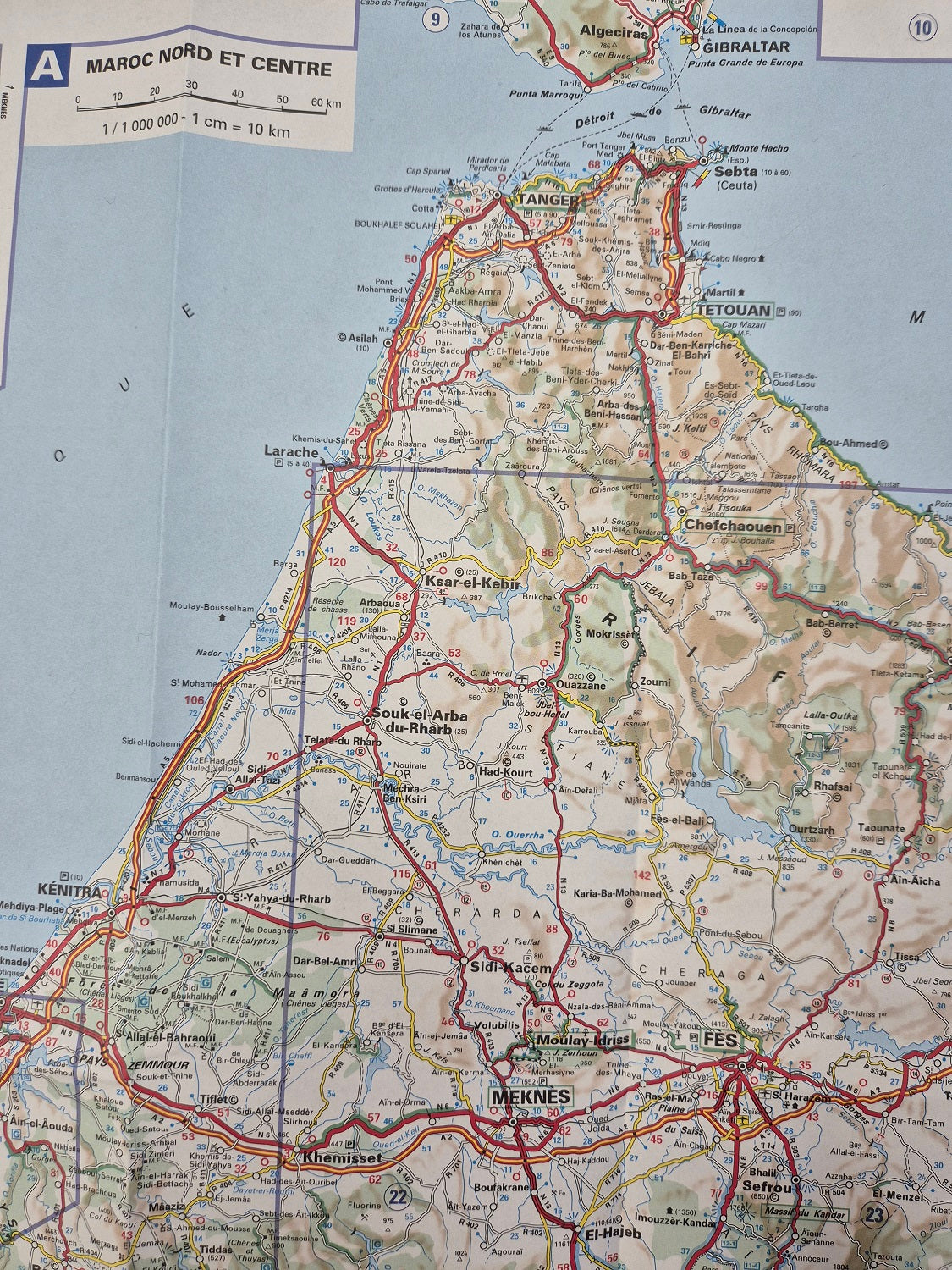 Map of Tangier Morocco map 742 Michelin 9782067263987