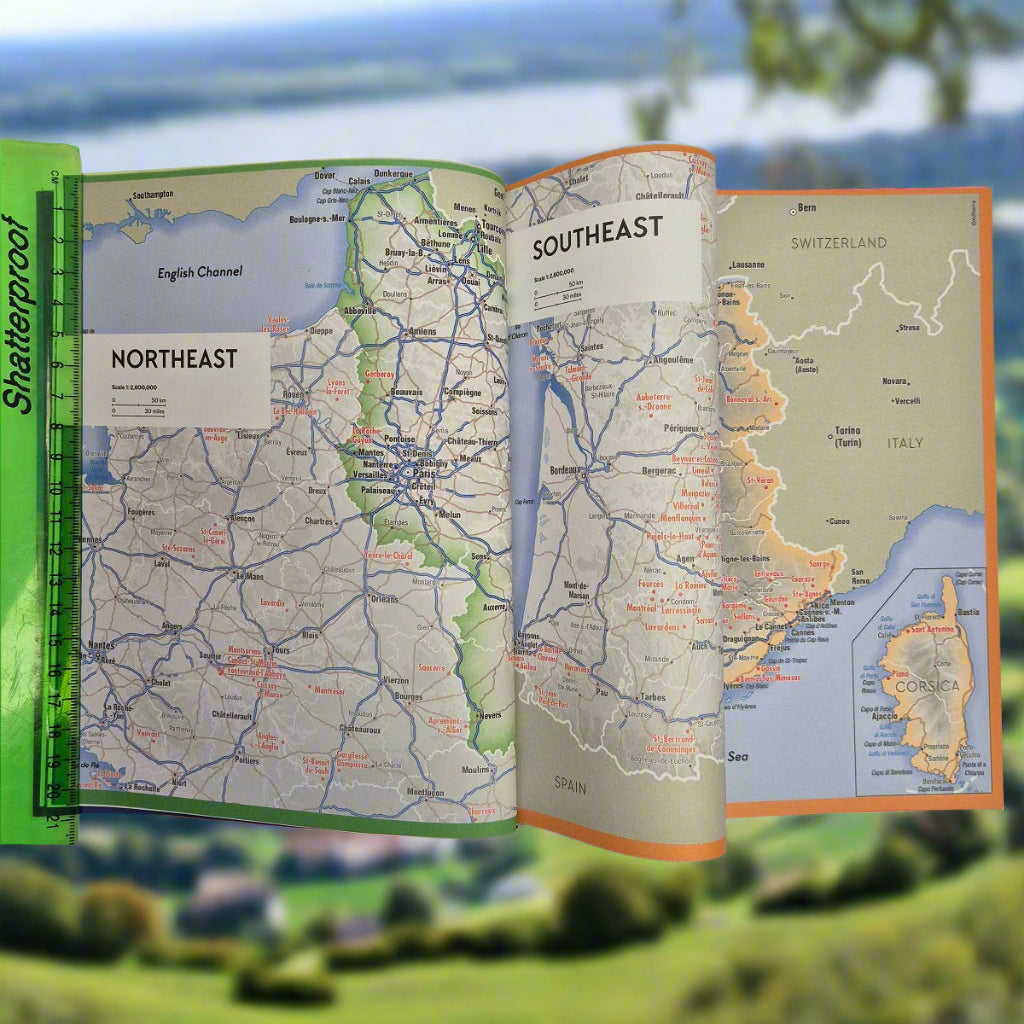 Map of Most Beautiful Villages France 2025 north and south ISB9782080462558