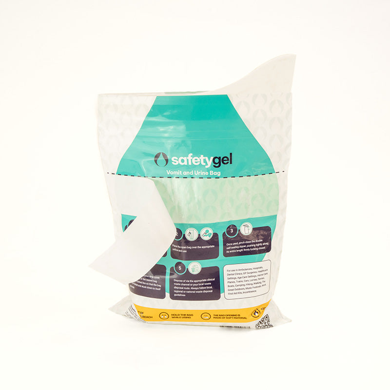 SafetyGel Vomit and Urine Absorbing Bags - 1000ml Capacity