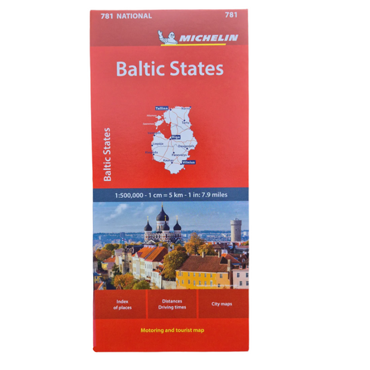 Michelin 729 cover Baltic States Map Estonia Latvia Lithuania shows campsites