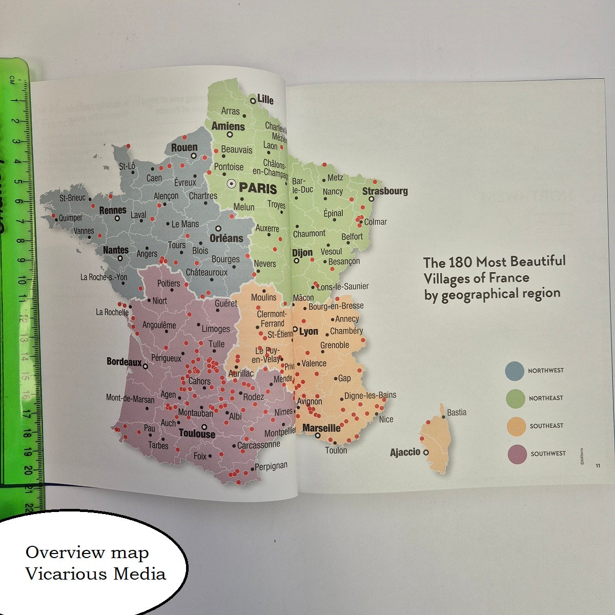 Map of Most Beautiful Villages France 2025 ISB9782080462558