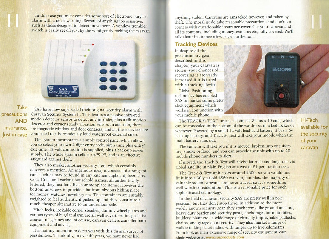 The Caravan and Motorhome Handbook 9780954069230 John Marchmont caravan motorhome security