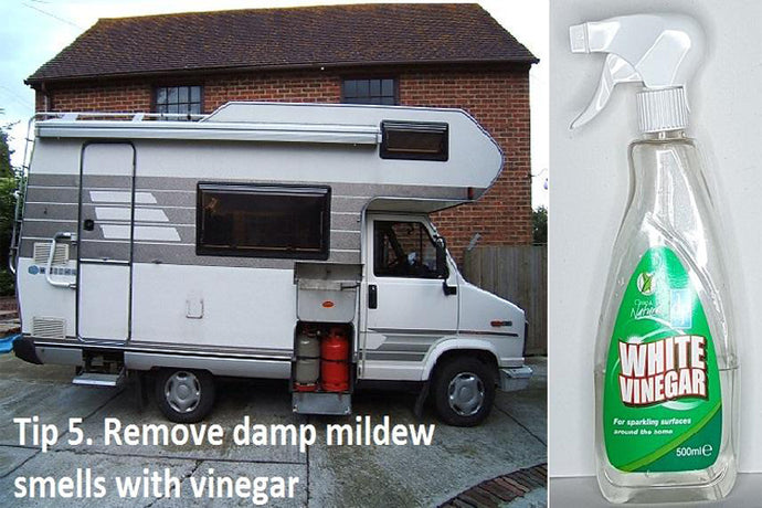 How do you get rid of the musty smell in motorhomes and caravans?