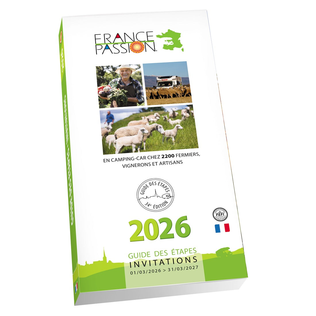 France Passion 2025 Vicarious Books UK motorhome campervan stopovers France front cover 