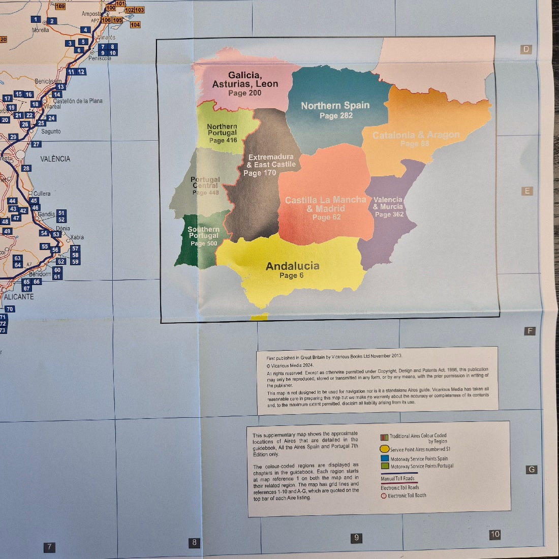 All the Aires Spain and Portugal 7th edition map regions