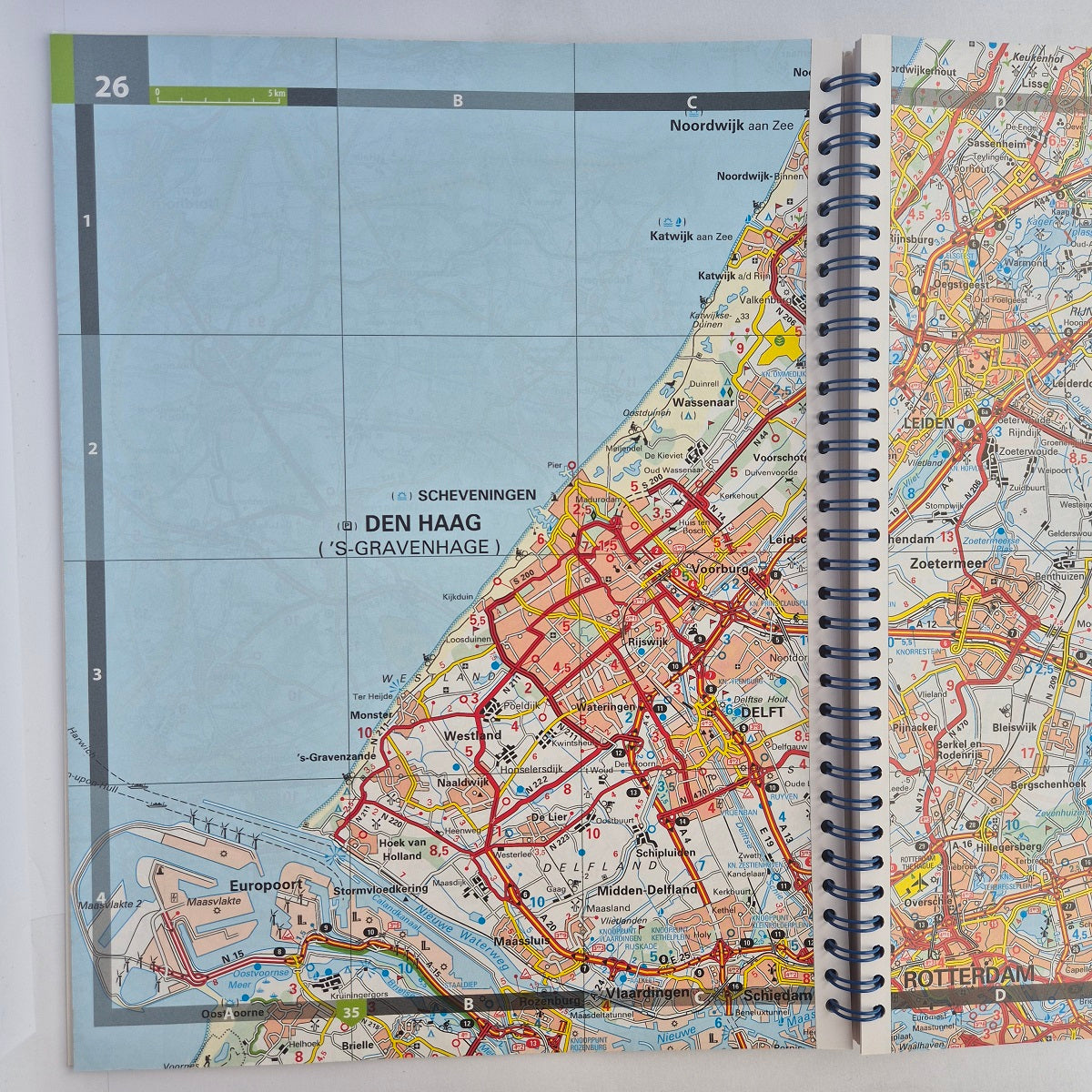 The Hague map Holland 2025 Benelux spiral atlas Michelin ISBN9782067265509