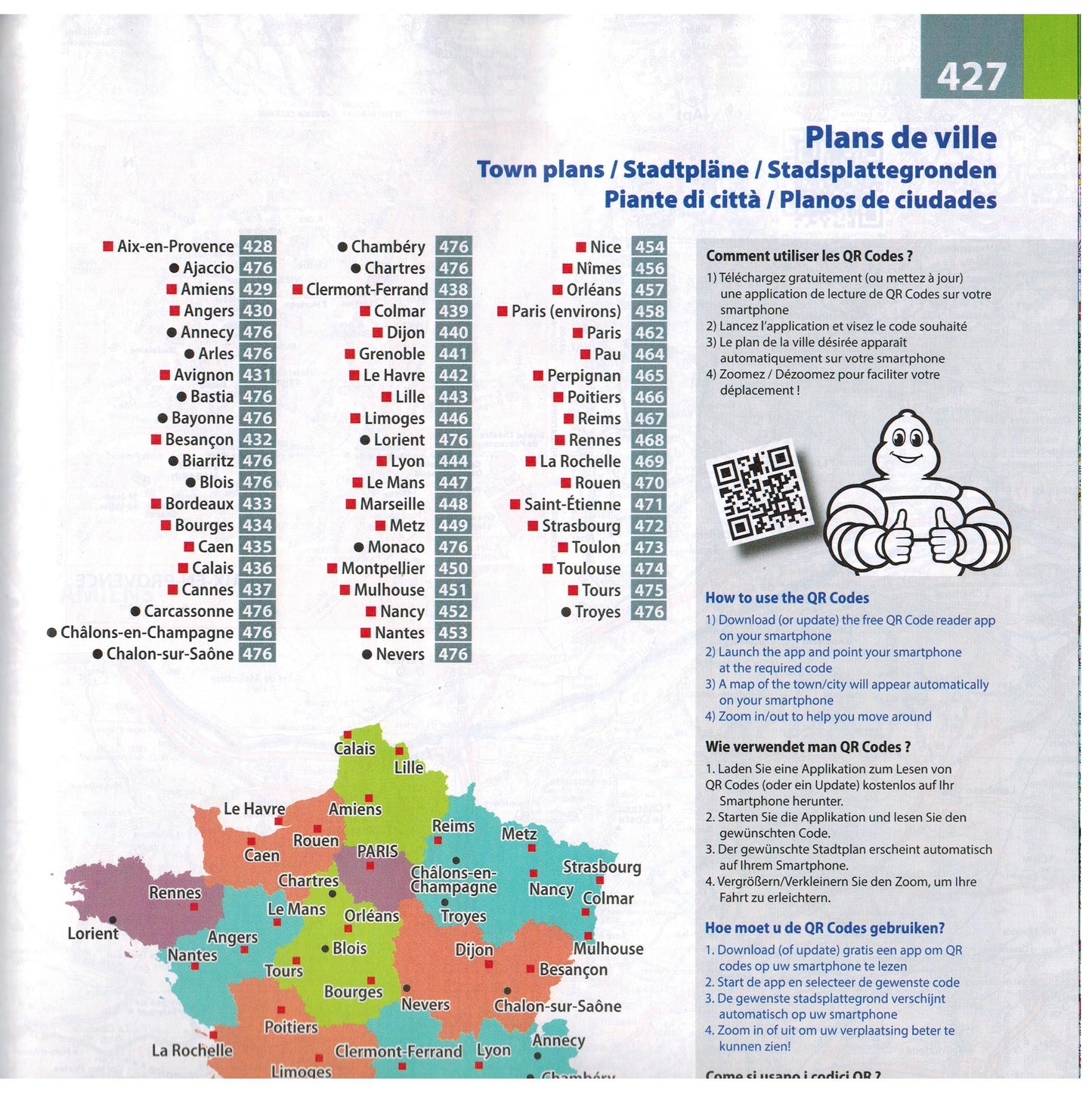 2025 Flexibound France Road Atlas Zoom map towns ISBN:9782067264991 Michelin