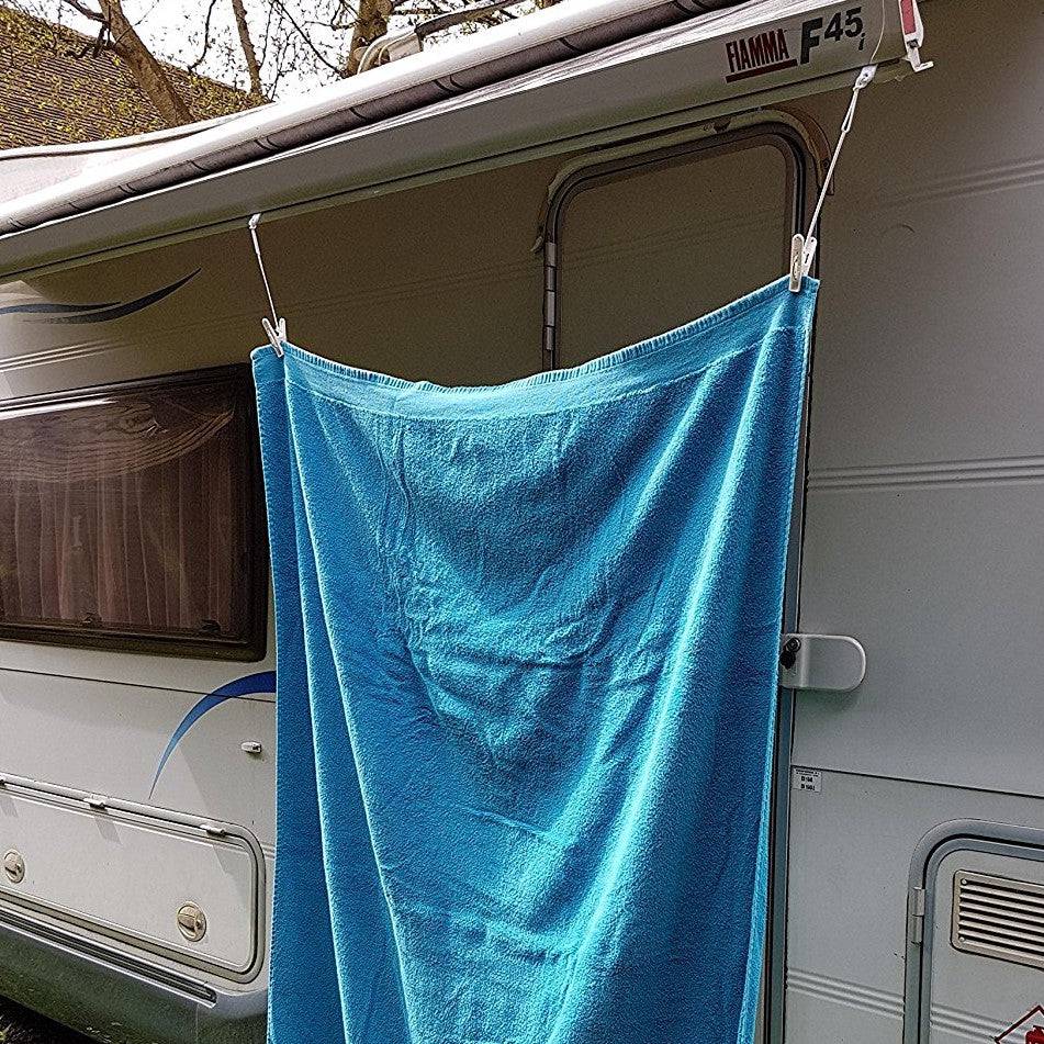 Awning Rail Hook Ring with PEG X 2 Pack : Motorhome and Caravan Hanger