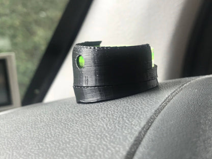 Motorhome Adjustable Bubble Spirit Level Indicator Ideal For Dash Mounting : Black