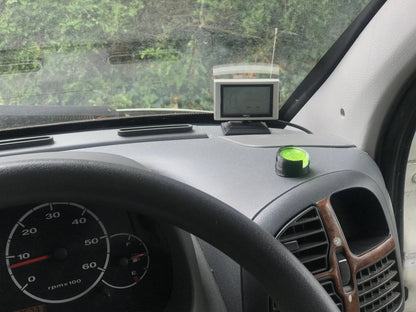 Motorhome Adjustable Bubble Spirit Level Indicator Ideal For Dash Mounting : Black