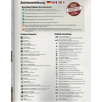 BordAtlas 9783948979485 2025 Stellplatzkey of symbols reise mobil
