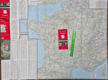 Fold out map France Michelin 721 2025 9782067264892
