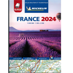 A4 Road atlas France Flexiback spine Michelin cover 2024