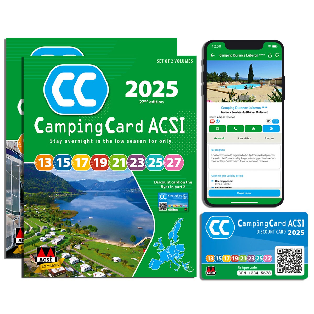 ACSI camping card 2025 discount scheme vicarious books media 9789493182769 front cover