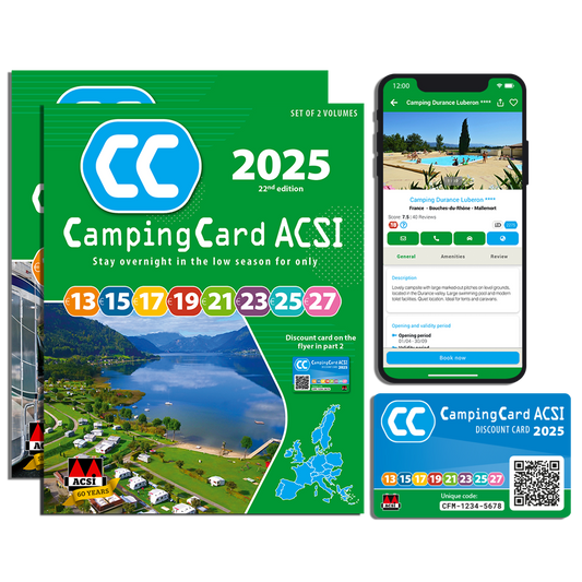ACSI camping card 2025 discount scheme vicarious books media 9789493182769 front cover