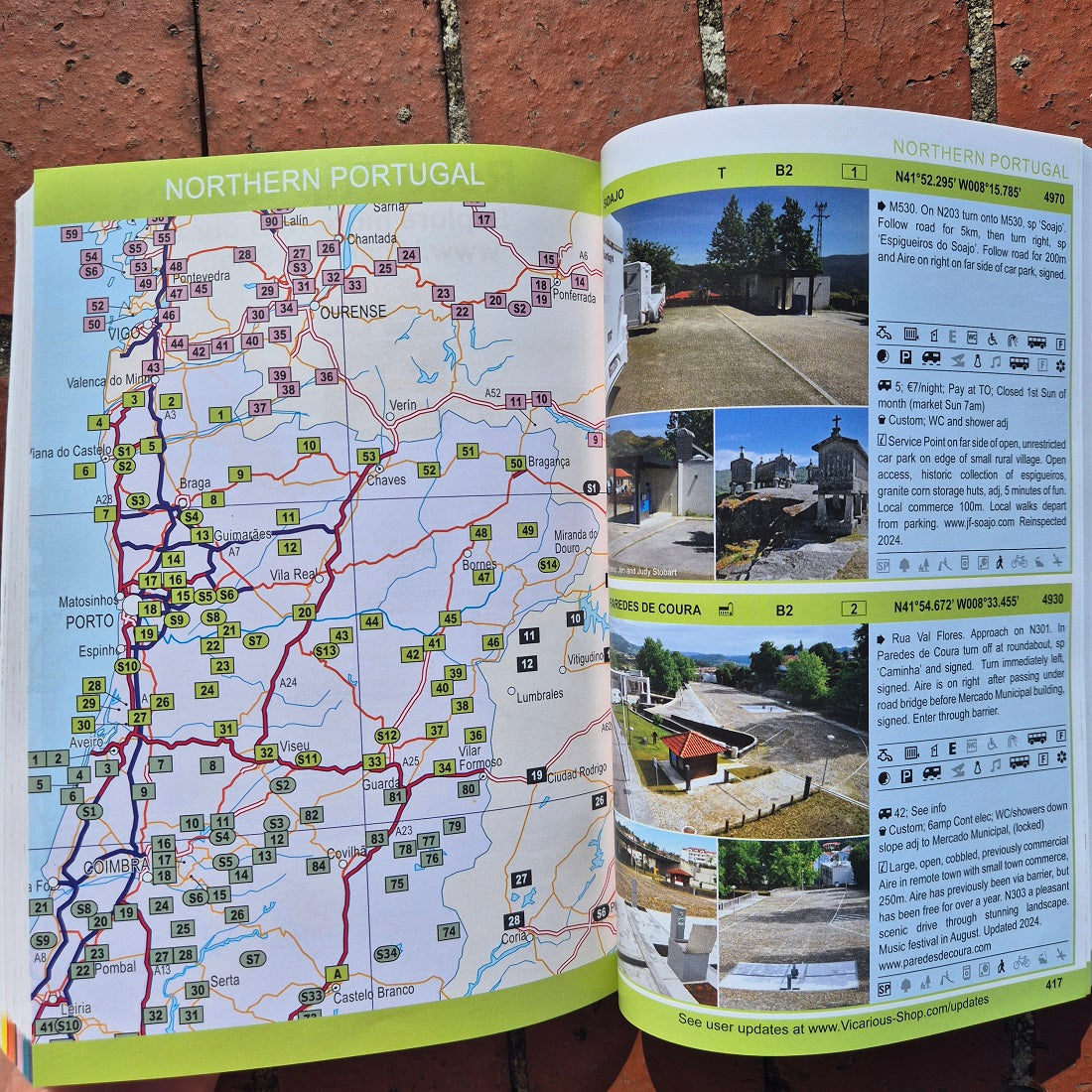 All the Aires Spain and Portugal 7th edition  map and page