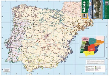 Aires map Spain & Portugal All The Aires 7th Edition