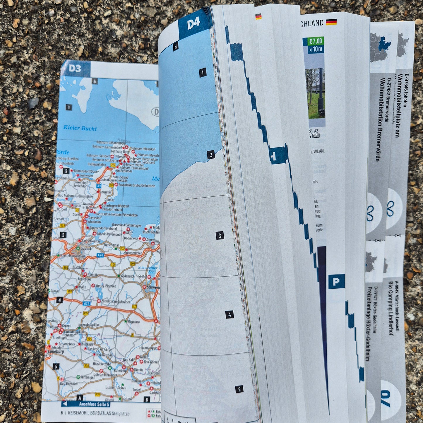 Aires map Germany BordAtlas 9783948979485 2025 Stellplatz reise mobil