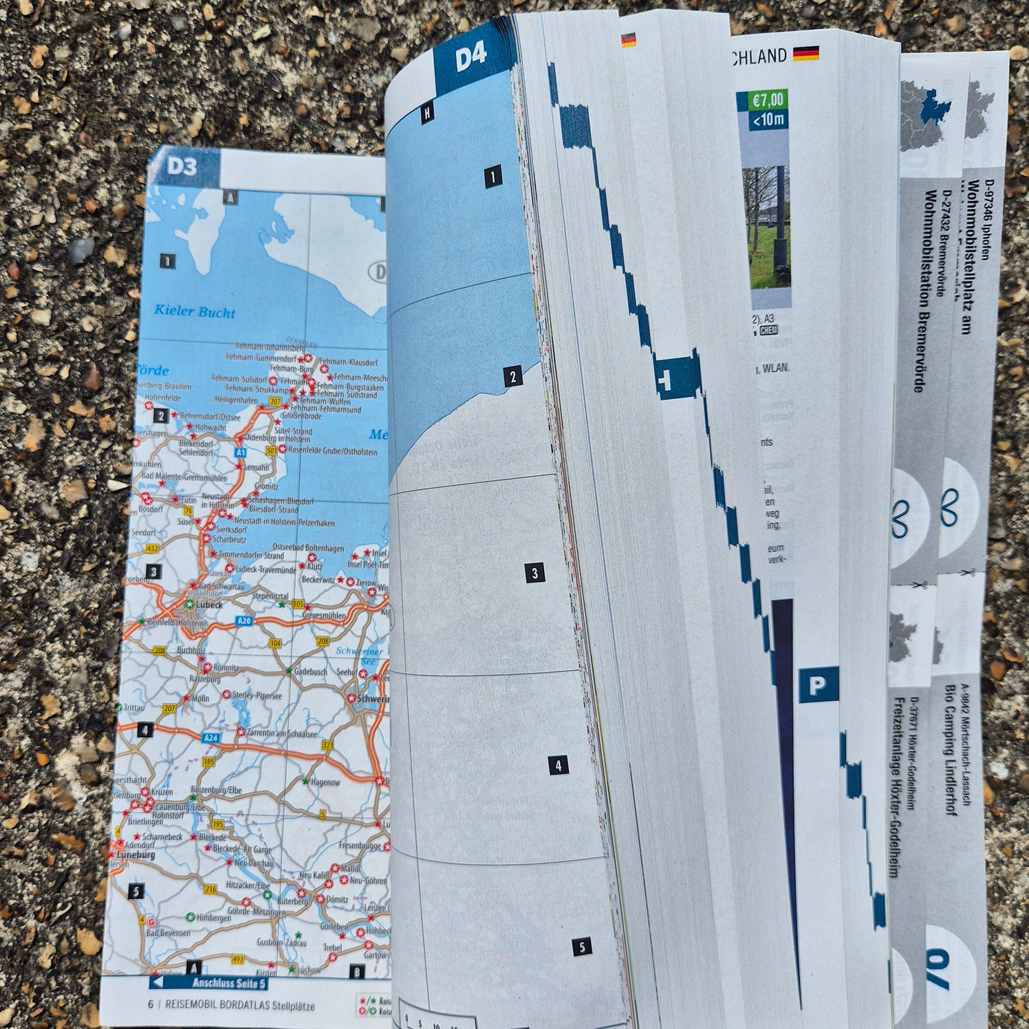 Aires map Germany BordAtlas 9783948979485 2025 Stellplatz reise mobil