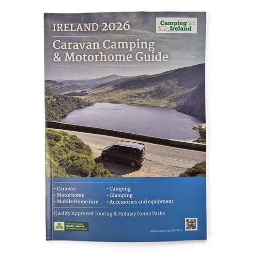 Caravan, Camping and Motorhome Guide Ireland 2026 Vicarious Media Books front cover