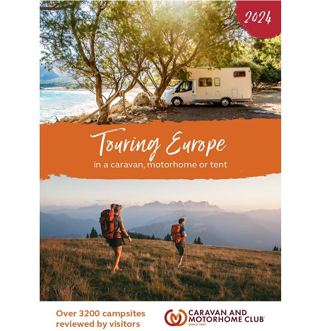 Front cover of Touring Europe 2024 the Caravan & Motorhome Club