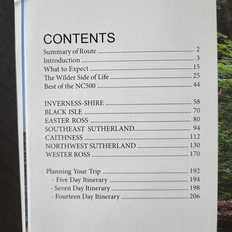 Destination NC500 Guide Book (2nd Edition) Contents