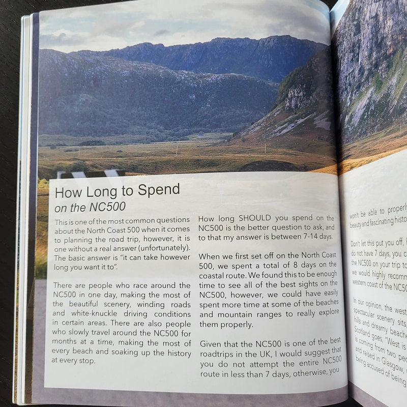 Destination NC500 Guide Book (2nd Edition) How long trip
