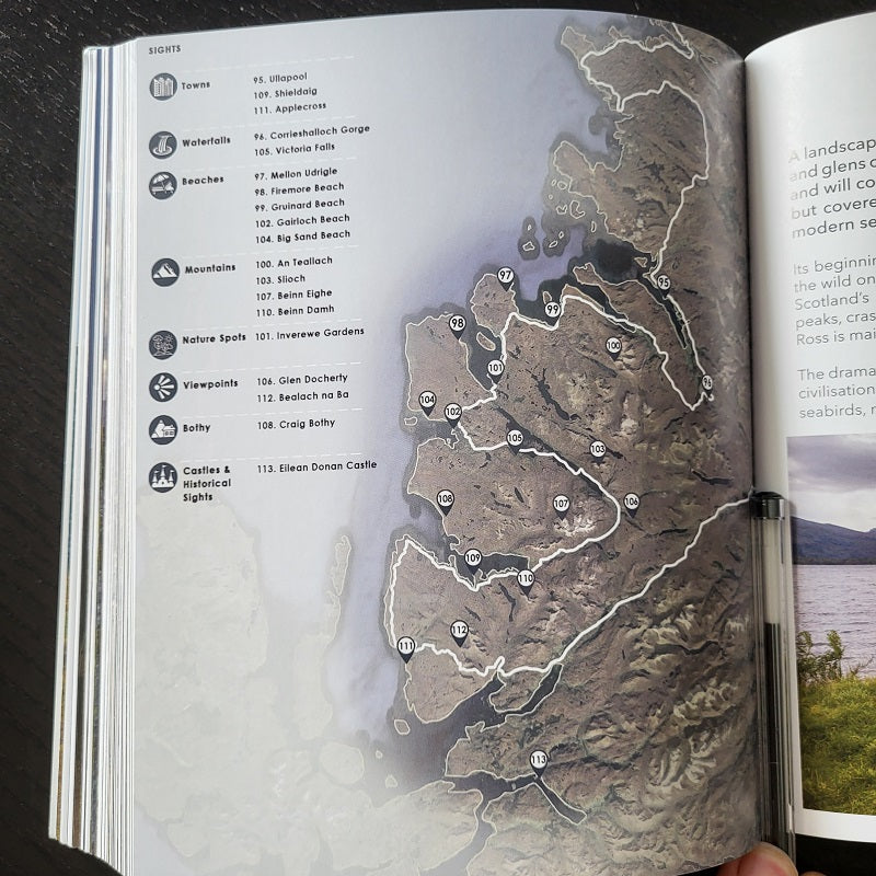 Destination NC500 Guide Book (2nd Edition) NC500 map