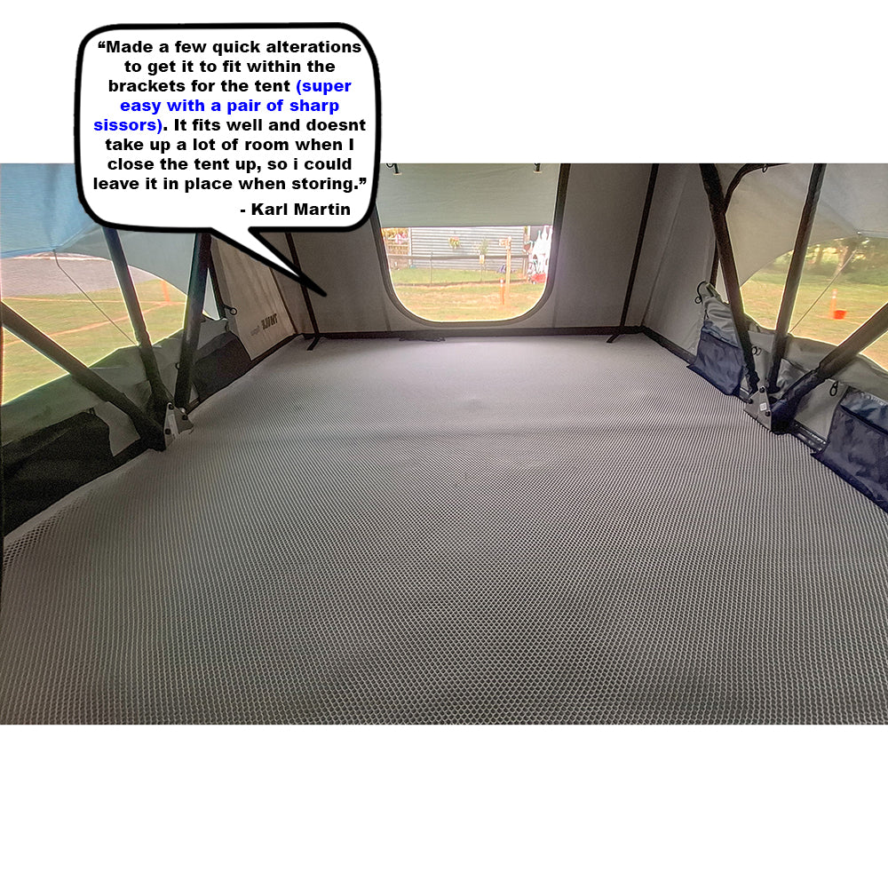 bedairer fitted in a Thule Tepui Autana 4 Roof Tent