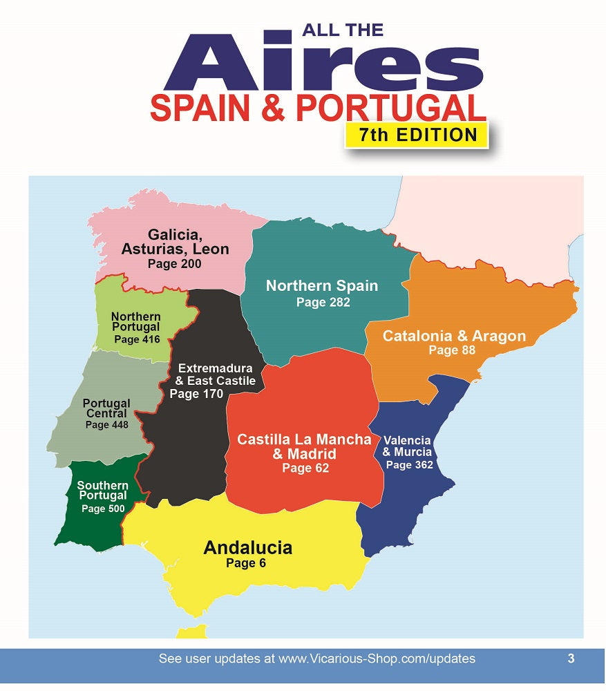 Aires map Spain regions All the Aires Spain and Portugal 7th edition Vicarious Books Media
