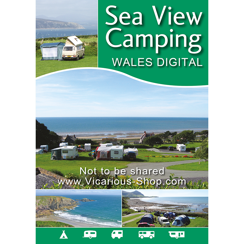 Sea View Camping Wales 2025 digital edition by vicarious media books united kingdom uk campsite guidebook front cover