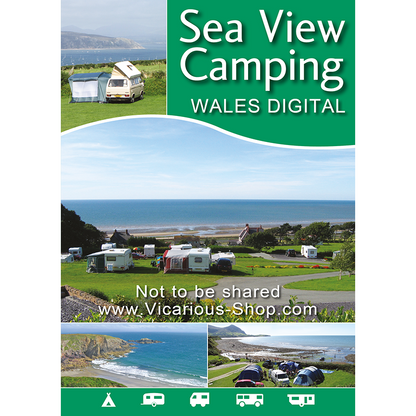 Sea View Camping Wales 2025 digital edition by vicarious media books united kingdom uk campsite guidebook front cover