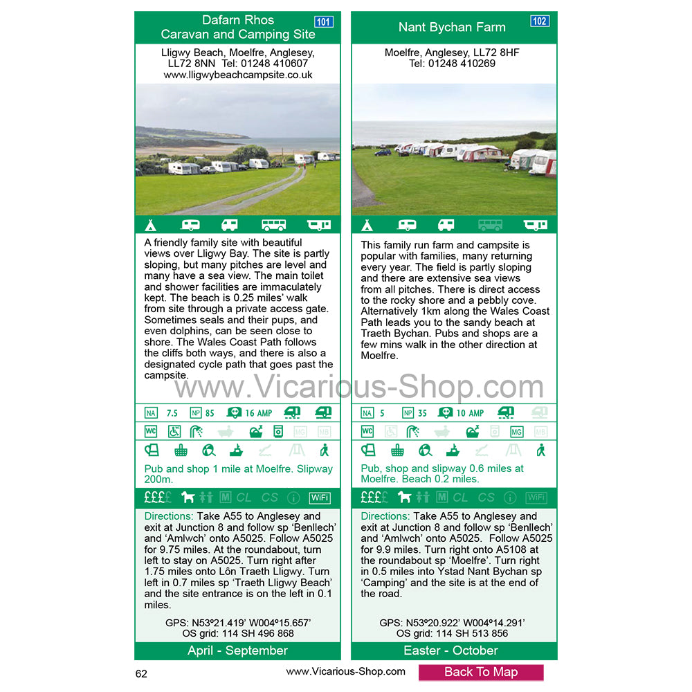 Sea View Camping Wales 2025 digital edition by vicarious media books united kingdom uk campsite guidebook entry preview